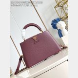 Louis Vuitton Perfect Best Capucines M48865 Burgundy Chain Bag