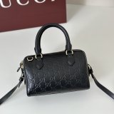 Gucci GG Emblem Small Boston AAA+ 848889 Black Bag