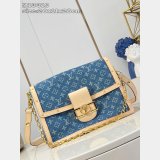 Louis Vuitton High Quality M13319 Dauphine Soft GM Monogram Denim Bag