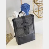 Wholesale Louis Vuitton 1:1 Replica m45913 Saumur Backpack Monogram Eclipse Canvas