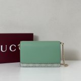 Gucci 838151/826720 Replica GG Emblem Wallet On Chain Bag
