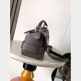 Small Loewe Puzzle Biker Bag In Shiny Calfskin