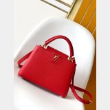 TOP LV CAPUCINES BB Taurillon Leather Handbag