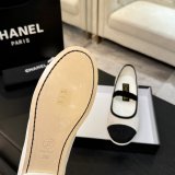 CC Mary Janes Suede Kidskin-Grosgrain Flat