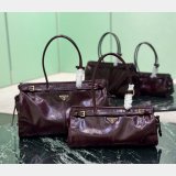 TOP Prada Bonnie Leather Handbag 1BA426/1BA433