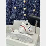 CELINE HOMME Suede-Trimmed Leather Sneakers