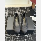 CC Ballet Flats Embroidered Cotton