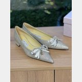 Jimmy Choo Black Soft Spazzolato Flat