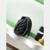 Designer Matelasse Chain Shoulder Ap3566 Black Bag