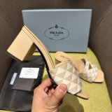 Prada Logo-plaque Slip-on Sandals