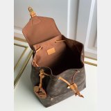 Louis Vuitton Montsouris Backpack Monogram Canvas/Natural leather Brown Replica