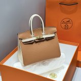 2025 Top New Hermes Contrast Color Birkin Bag