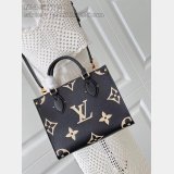 TOP lV Onthego PM Tote Bag Bicolour Monogram Empreinte Leather