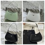 Prada Cleo brushed leather shoulder bag