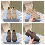 Prada suede women loafers