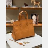 Hermes birkin 30cm calf Leather ostrich Vein bag