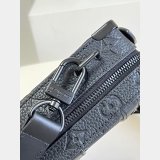 Louis Vuitton Luxury M59163 Black Handle Soft Trunk Taurillon Monogram Men Bags