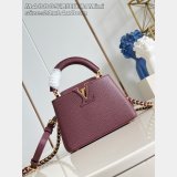 Louis Vuitton Perfect Best Capucines M48865 Burgundy Chain Bag