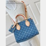 Louis Vuitton Inspired M14633 OnTheGo PM Monogram Denim Bag