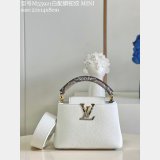 Louis Vuitton AAA Replica Designer Capucines Mini White M97980/M55921 Bag