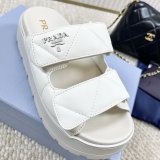 Prada Padded Nappa Leather Sandals
