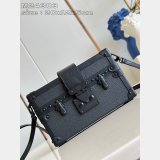 Designer Louis Vuitton Petite Malle Luxury Copy M24303 Black Bag