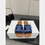 CELINE MARINA FRINGED MULE IN COTTON