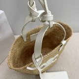 Top Celine TEEN 115802 Hand-woven Raffia Bag