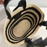 Top Celine TEEN 115802 Hand-woven Raffia Bag