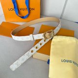 Cheap LOUIS VUITTON Monogram Women Belt 25MM