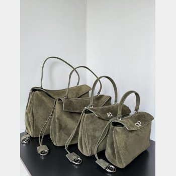 Balenciaga Women Rodeo Handbag in Khaki