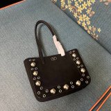 Top Valentino GARAVANI NELLCOTE TOTE suede BAG SMALL