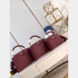Capucines 1:1 Mirror M25128 Purple-Red Louis Vuitton Fake Handbag