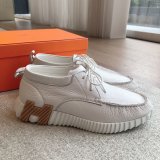 Top Quality hermes men Bouncing leather sneaker