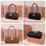Miu Miu Matelasse Nappa Leather Shoulder Bag 5BD265