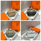 Top 20CM hermes Mini birkin togo With Strap