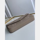 Louis Vuitton Félicie Pochette Monogram Empreinte Leather M69977 Cream Black