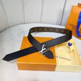 Louis Vuitton Signature Extra Long 35mm Belt Monogram Eclipse Canvas