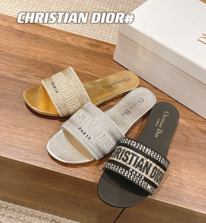 Designer DIOR FLAT SLIPPER DWAY