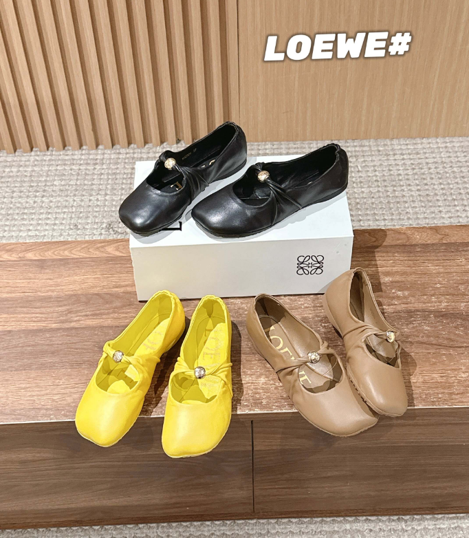 TOP Loewe Pebble Soft Ballerina